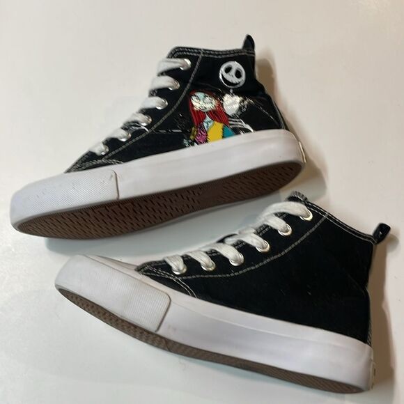 Disney Unisex Youth Nightmare Before Christmas Black High Top Sneakers. Sz 13 - Picture 7 of 10